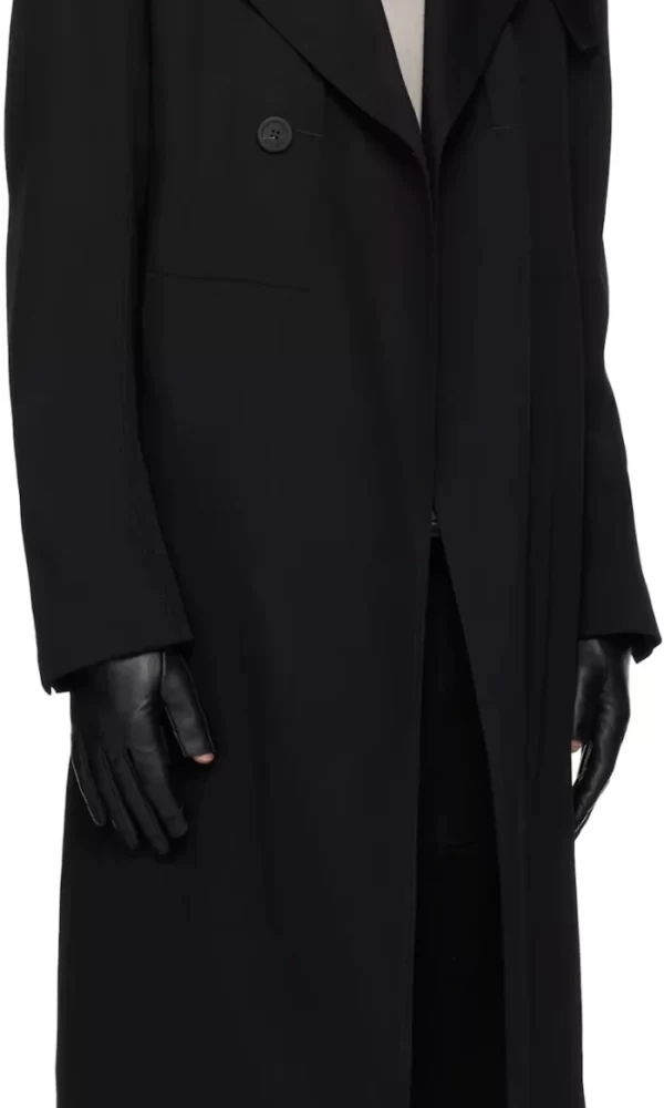 Rick Owens Black Temple Drella Trench Coat (1)